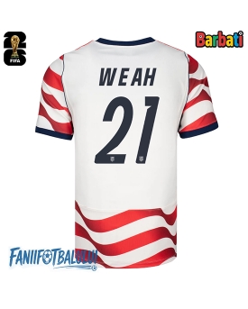 Statele Unite Timothy Weah #21 Tricou Fotbal Replică Mondial 2026 Barbati Acasa